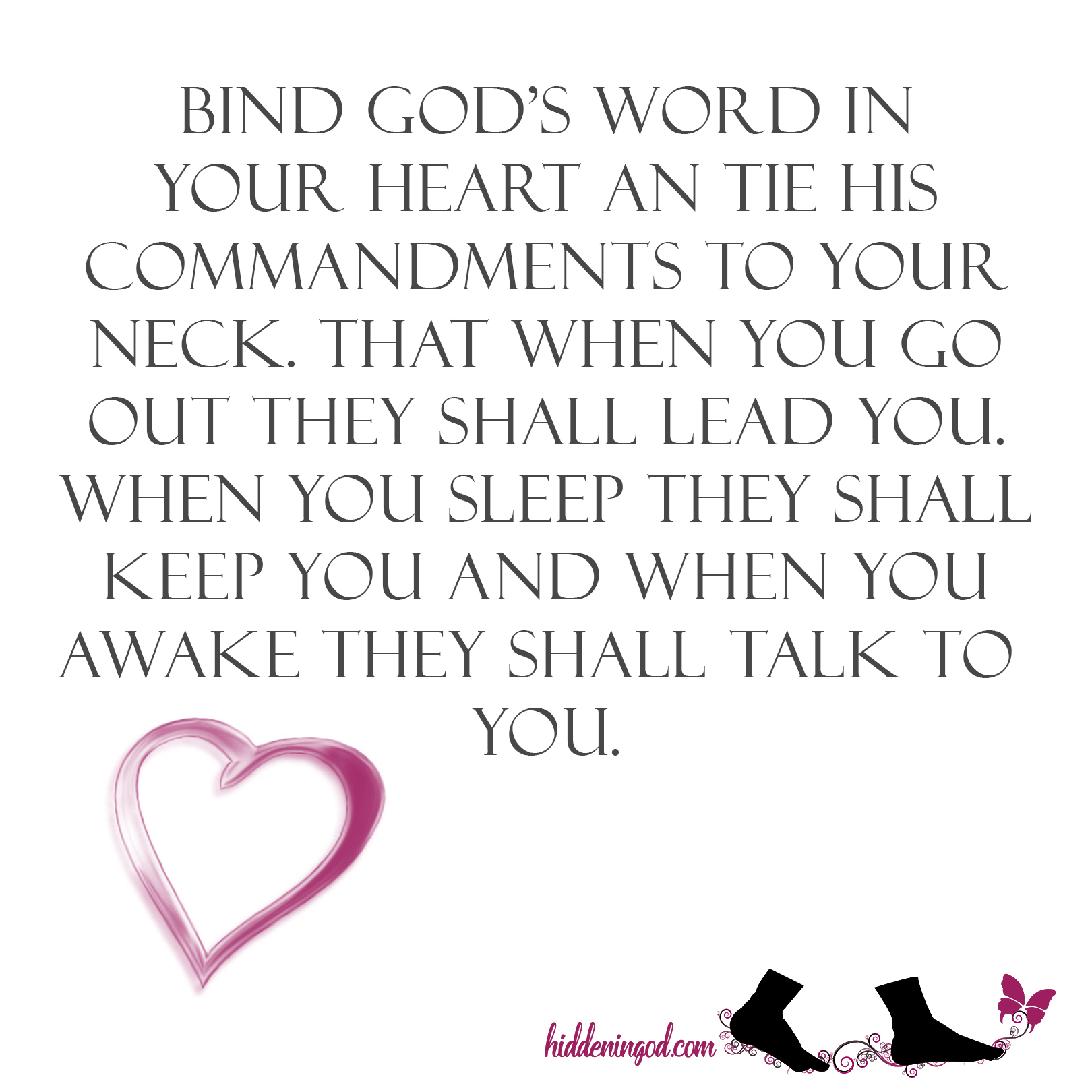 Bind God’s Word Upon My Neck